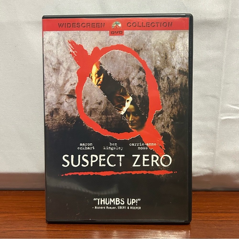 Suspect Zero DVD Widescreen Aaron Eckhart Ben Kingsley Carrie-Anne Moss ACTION